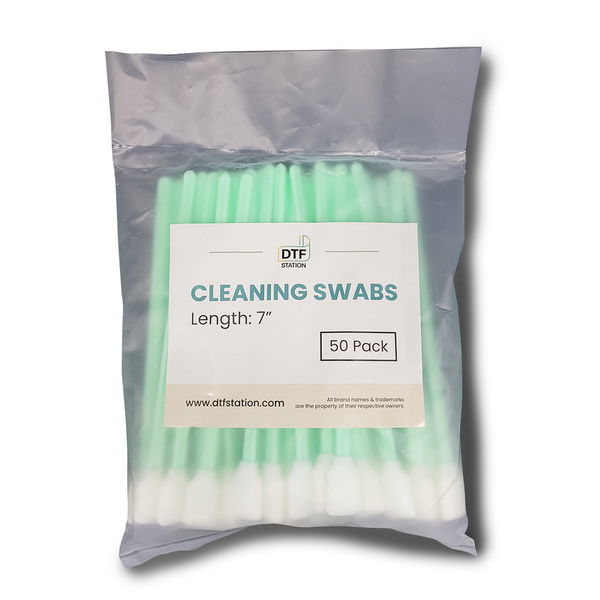 7" Foam Cleaning Swabs - 50 Pack